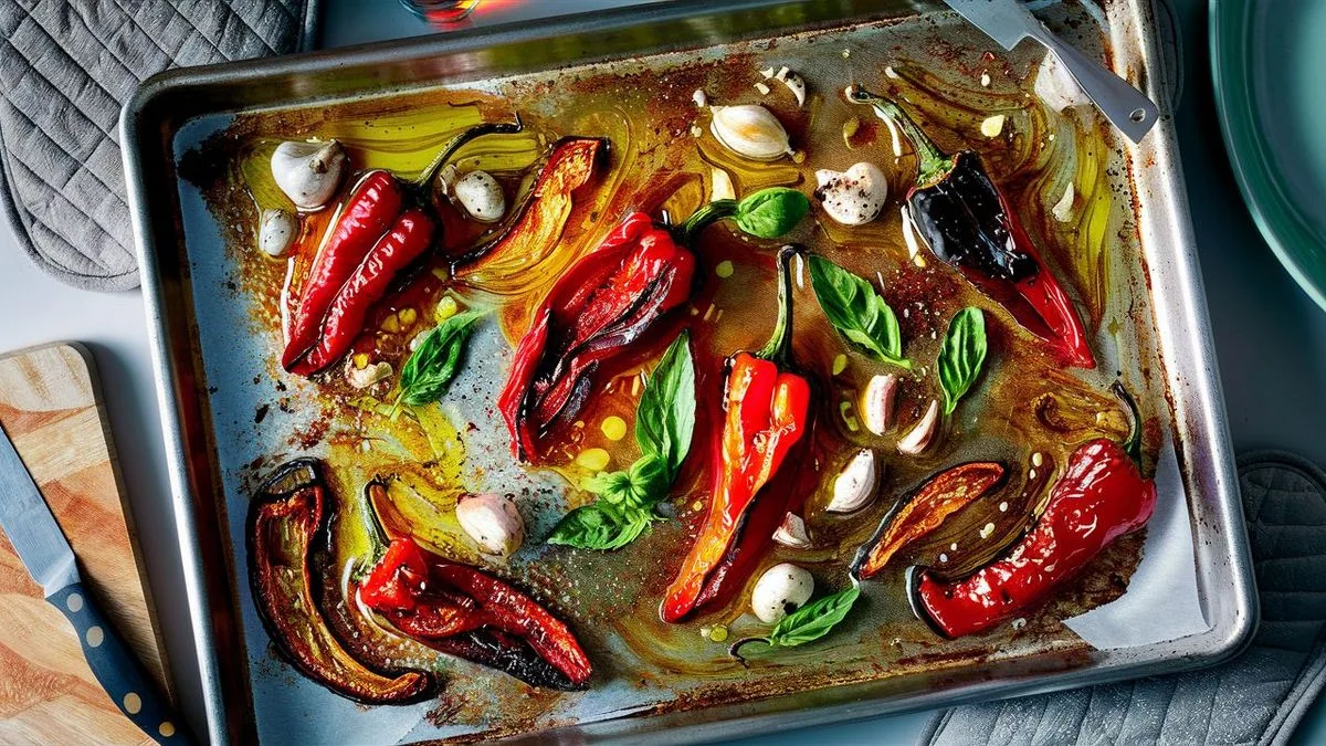 Italské pečené papriky